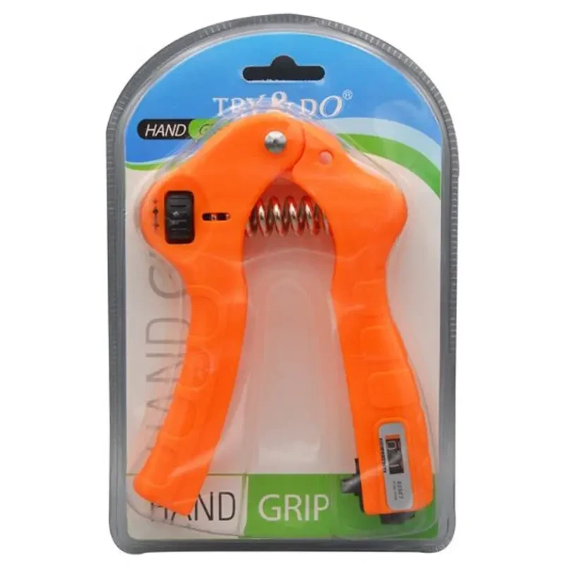 Adjustable Hand Grip Strengthener with Counter adjusted from 11 to 132 lbs. (5-60 kg) Hand Grips For Strength, Stainless Steel Tension Springs (22133)